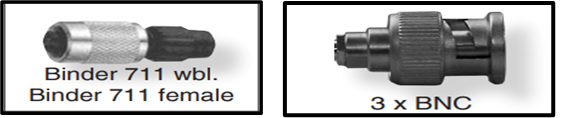 Binder711f-BNC Connector, Cable Assemblies