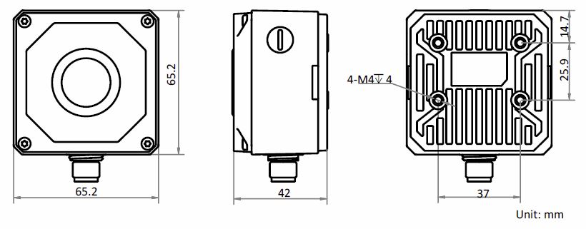 MV-ID3016M dimensions