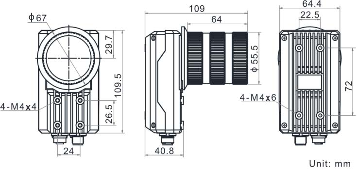 MV-ID5200PM-00C-NNN Dimensions