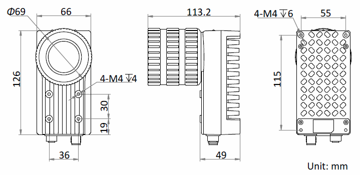 MV-ID6120PM-00C-NNG Dimensions