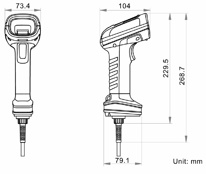 MV-IDH7000 Dimensions