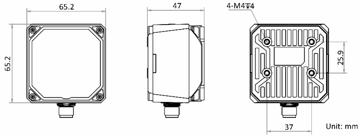 MV-SC3050M, dimensions