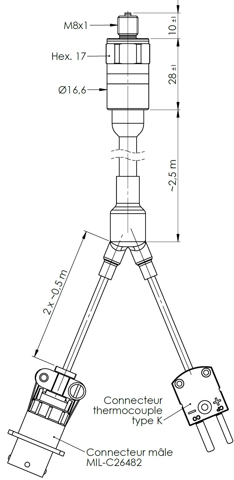 PCM164-14022 Pressure & Temperature Sensor