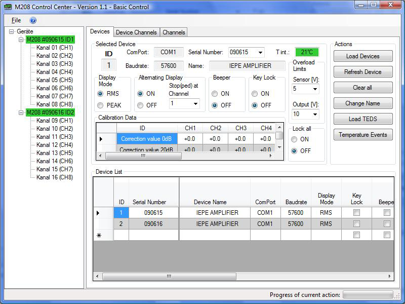 M308A, 8 Chn Signal Conditioning Channel Configuration2